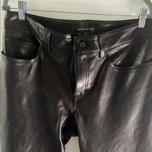 Banana Republic Black Leather Pants